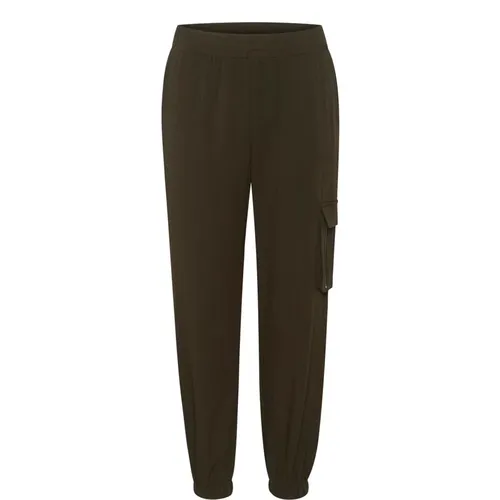 Cargo-inspired Jogging Pants Forest Night , female, Sizes: S, XS - Kaffe - Modalova