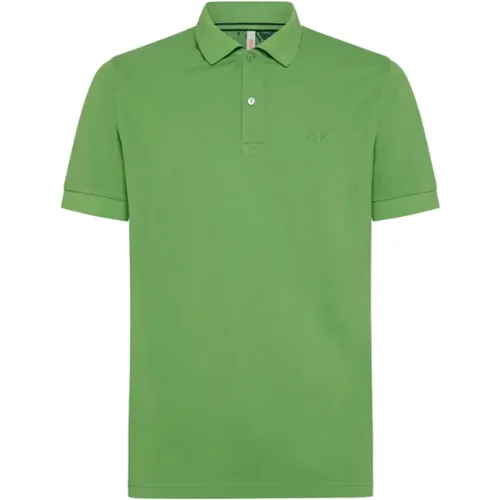 Klassisches Grünes Polo Shirt - Sun68 - Modalova