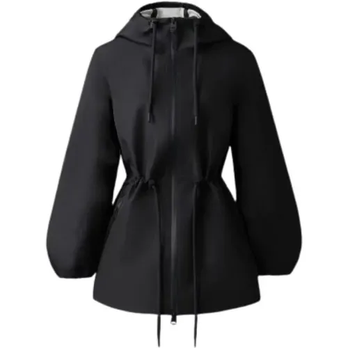 Kalea Technical Rain Jacket with Drawcord Waist , female, Sizes: M, L - Mackage - Modalova