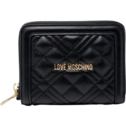 Wallet with Logo Lettering , female, Sizes: ONE SIZE - Love Moschino - Modalova