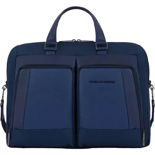 Laptop Handbag , male, Sizes: ONE SIZE - Piquadro - Modalova
