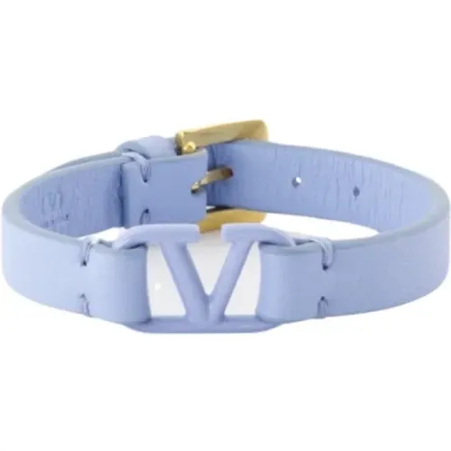 VLogo Leather Bracelet , female, Sizes: ONE SIZE - Valentino Garavani - Modalova