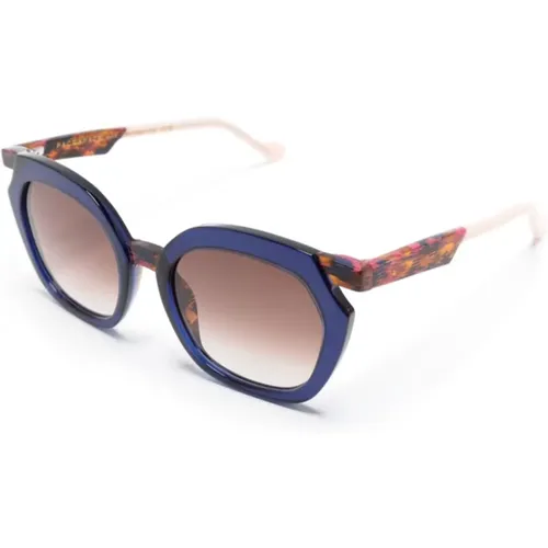 Blaue Sonnenbrille für den täglichen Gebrauch , Damen, Größe: 53 MM - Face a Face - Modalova