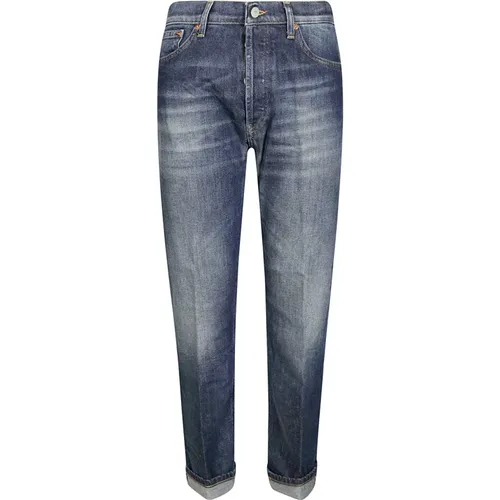 Klassische Straight Denim Jeans , Damen, Größe: W27 - Dondup - Modalova