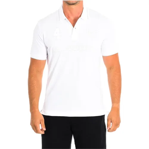 Kurzarm Polo-Shirt in Weiß , Herren, Größe: 3XL - LA MARTINA - Modalova