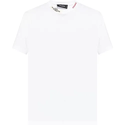 Weißes T-Shirt S71Gd1509-D20020 , Herren, Größe: 3XL - Dsquared2 - Modalova