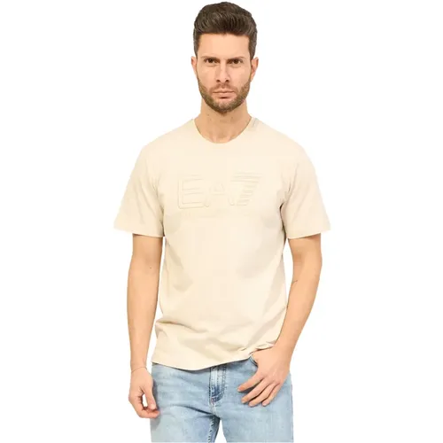 T-Shirts , male, Sizes: L, M, S, XL - Emporio Armani EA7 - Modalova