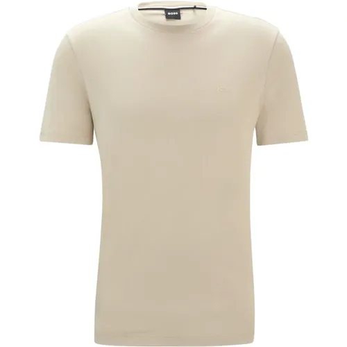 Cotton T-shirt with Rubber Logo Thompson , male, Sizes: L, XL, S - Hugo Boss - Modalova