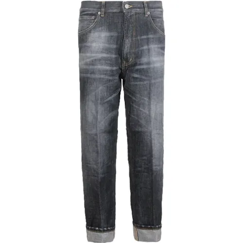 Slim Fit Graue Jeans , Herren, Größe: W29 - Dondup - Modalova