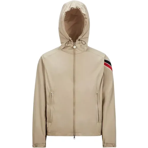 Schicke Windjacke mit Tricolor Streifen - Moncler - Modalova