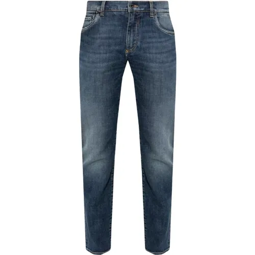 Jeans mit Logo , Herren, Größe: M - Dolce & Gabbana - Modalova