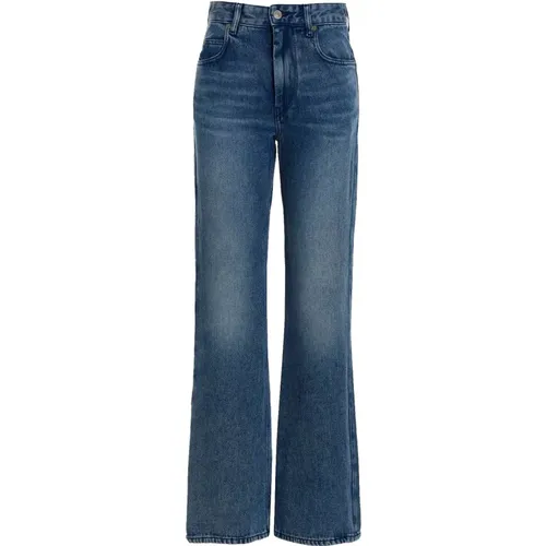 Mittelblau Acidwash Straight Cut Jeans - Isabel marant - Modalova