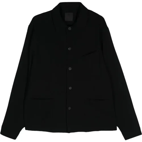 Wool Patch Pockets Overshirt , male, Sizes: M, S - Givenchy - Modalova