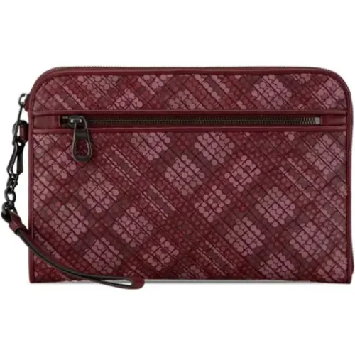 Pre-owned Leather clutches , female, Sizes: ONE SIZE - Bottega Veneta Vintage - Modalova