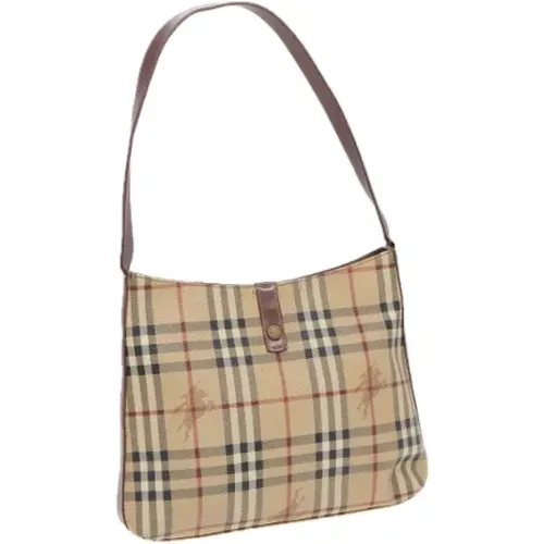 Pre-owned Canvas schultertasche , Damen, Größe: ONE Size - Burberry Vintage - Modalova