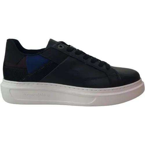 Blaue Sneakers mit Multicolor-Einsätzen , Herren, Größe: 45 EU - Harmont & Blaine - Modalova