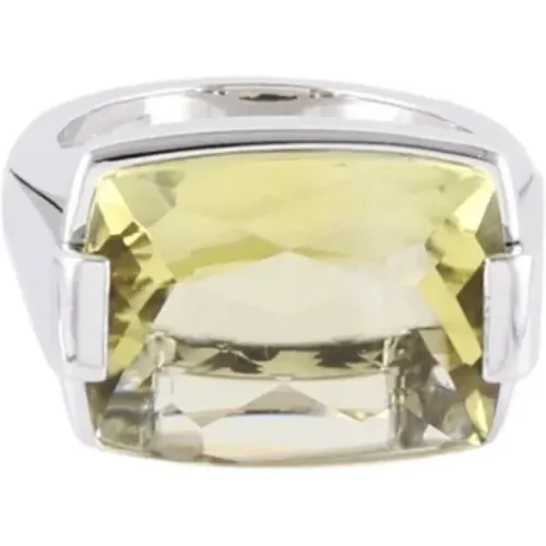 Pre-owned White Gold rings , female, Sizes: ONE SIZE - Bvlgari Vintage - Modalova