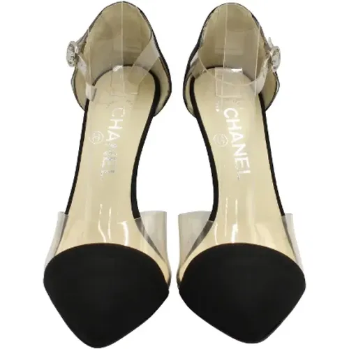 Chanel Satin Heeled Sandals , female, Sizes: 3 1/2 UK - Chanel Vintage - Modalova
