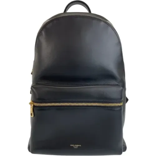 Pre-owned Leather backpacks , male, Sizes: ONE SIZE - Dolce & Gabbana Pre-owned - Modalova