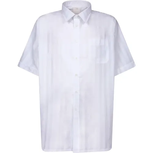 Weißes Baumwoll-T-Shirt Polo Klassischer Stil , Herren, Größe: L - Givenchy - Modalova