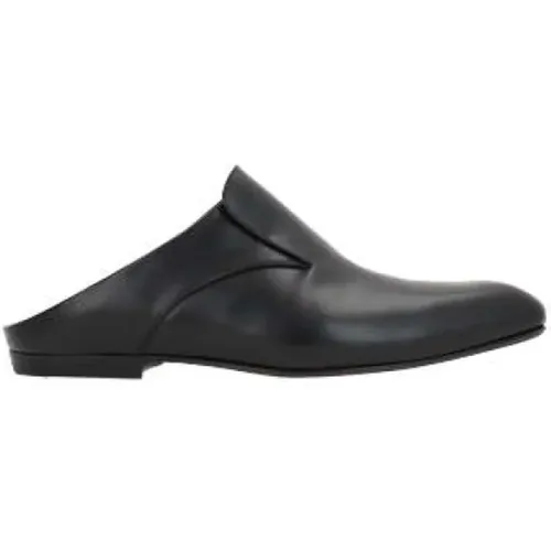 Leather Square Toe Mule Flats , male, Sizes: 7 UK - Dries Van Noten - Modalova