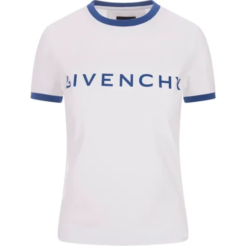 Archetype T-shirt with Signature Print , female, Sizes: S - Givenchy - Modalova