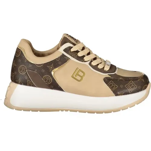 Beiger Polyethylen Sneaker , Damen, Größe: 37 EU - Laura Biagiotti - Modalova