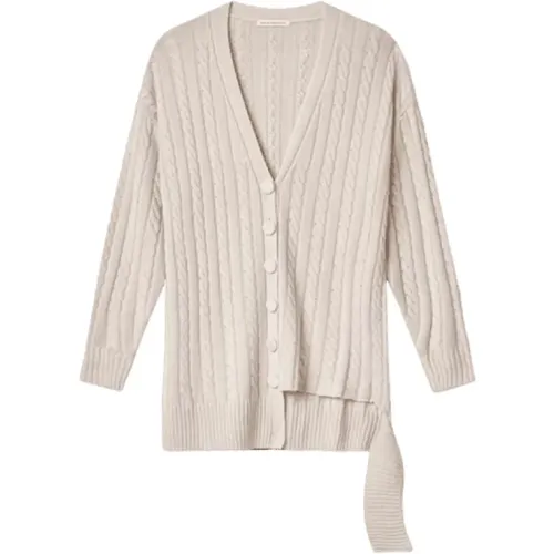 Ivory Zopfstrick-Cardigan , Damen, Größe: XS - Mar De Margaritas - Modalova