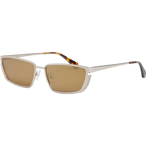 Goldene Richfield Sonnenbrille - Off White - Modalova