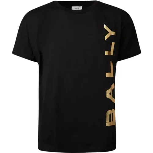 Cotton T-shirt with Print , male, Sizes: XL, L, M - Bally - Modalova