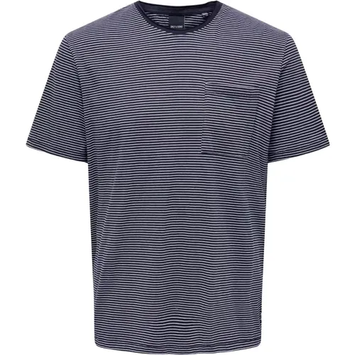 Regular Fit Round Neck T-Shirt , Herren, Größe: S - Only & Sons - Modalova