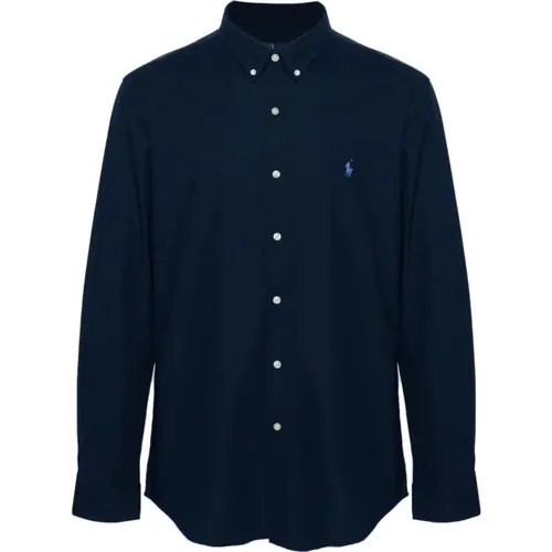 Cotton Shirt with Logo Embroidery , male, Sizes: S, M - Polo Ralph Lauren - Modalova