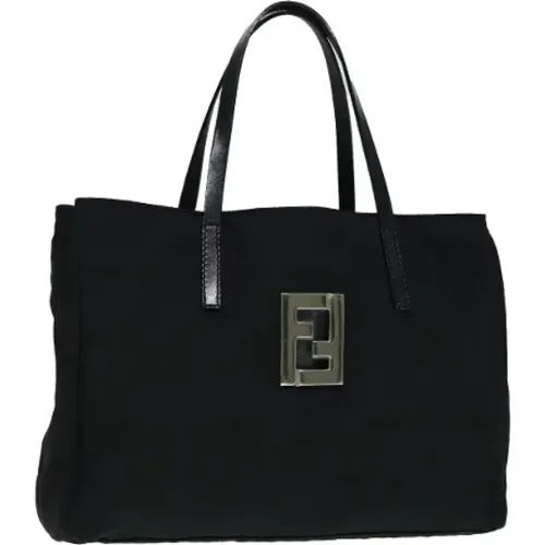 Pre-owned Canvas Handtaschen , Damen, Größe: ONE Size - Fendi Vintage - Modalova