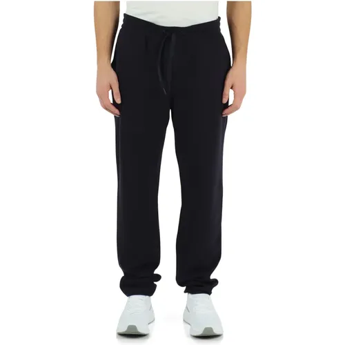 Embroidered Logo Cotton Blend Sport Pants , male, Sizes: L - Armani Exchange - Modalova