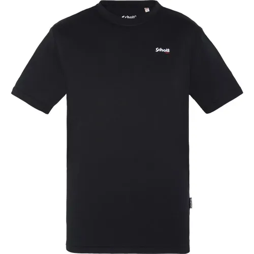 T-Shirt Schott Casual , Herren, Größe: 2XL - Schott NYC - Modalova