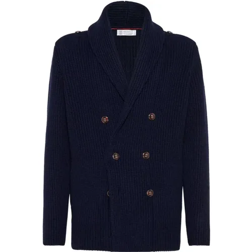 Luxury Sweaters Collection , male, Sizes: L, XL - BRUNELLO CUCINELLI - Modalova