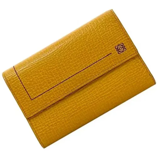 Pre-owned Leather wallets , female, Sizes: ONE SIZE - Loewe Pre-owned - Modalova