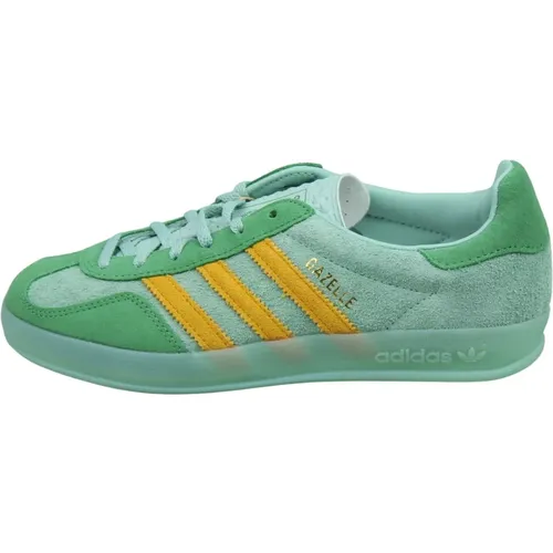 Grüne Gazelle Indoor Sneakers , Damen, Größe: 38 EU - Adidas - Modalova