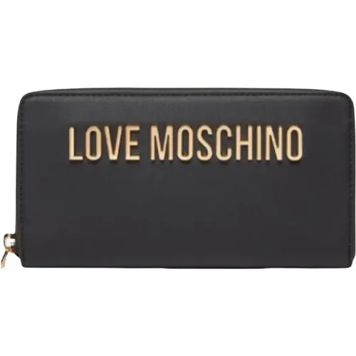 Wallet with Zip Closure , female, Sizes: ONE SIZE - Love Moschino - Modalova