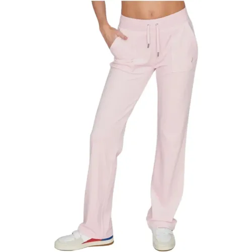 Samt Kordelzug Damen Hose , Damen, Größe: L - Juicy Couture - Modalova