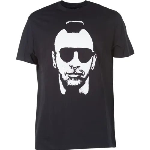 Schwarz Weiß Mohican Gangsta T-shirt - Neil Barrett - Modalova