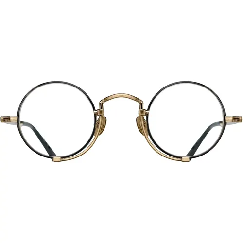 Brushed Gold Matte Eyewear Frames , unisex, Sizes: 44 MM - Matsuda - Modalova
