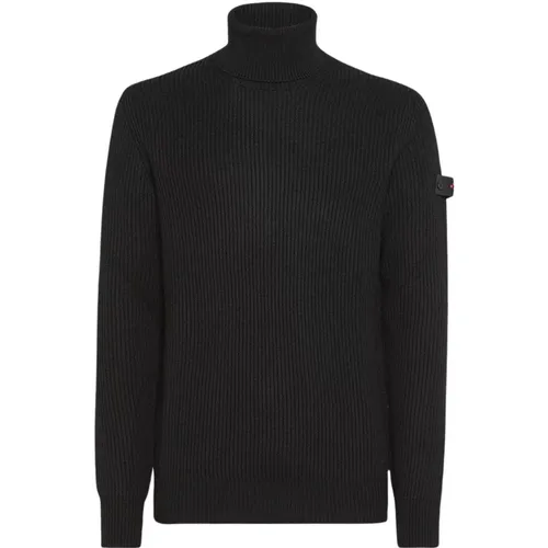 Soft Knitted High-Neck Sweater , male, Sizes: M - Peuterey - Modalova