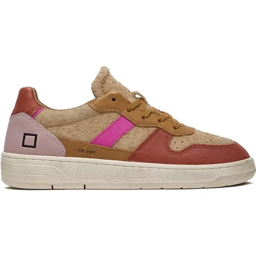 Nappa Leather Low Sneakers , female, Sizes: 4 UK, 6 UK, 5 UK - D.a.t.e. - Modalova