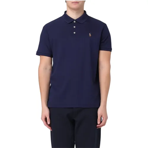 Interlock Baumwoll Polo Shirt , Herren, Größe: 2XL - Polo Ralph Lauren - Modalova