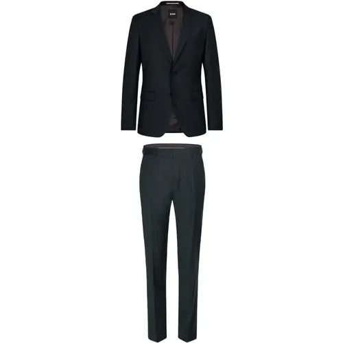 Grüner Herrenanzug Slim Fit , Herren, Größe: L - Hugo Boss - Modalova