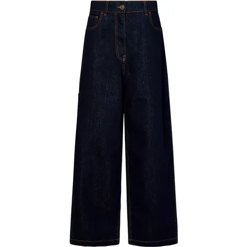 Blaue Baggy Jeans mit Hoher Taille - ETRO - Modalova