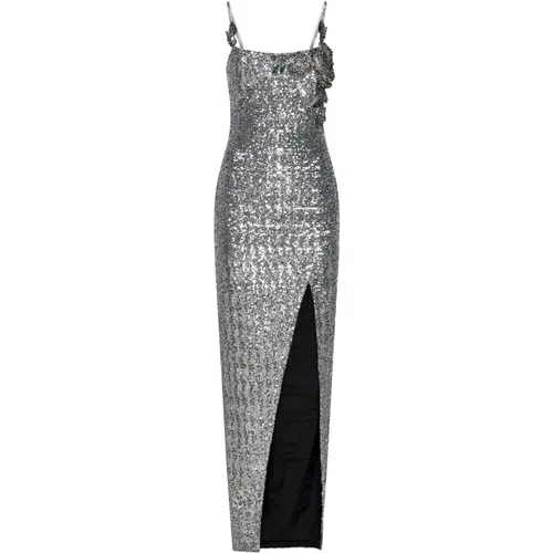 Women's Clothing Dress Silver Ss24 , female, Sizes: S - Balmain - Modalova