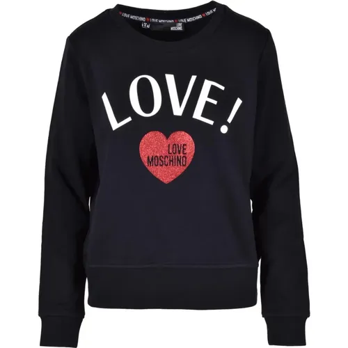 Baumwollstrickpullover , Damen, Größe: M - Love Moschino - Modalova