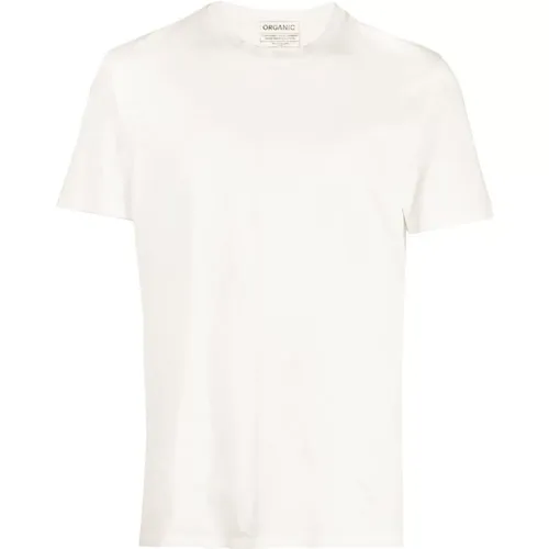 Weiße T-Shirts und Polos mit spitzem Kragen , Herren, Größe: M - Maison Margiela - Modalova